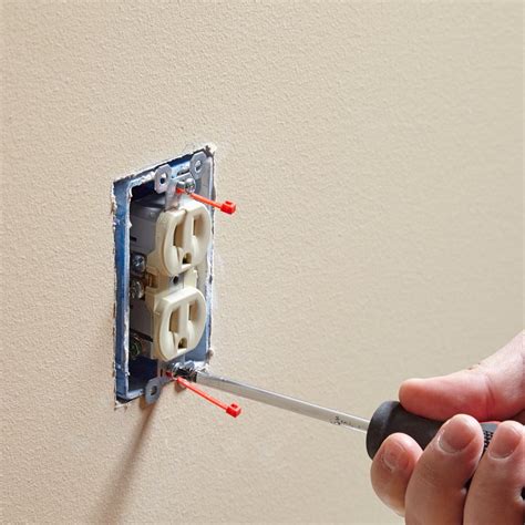 how to fix stripped screw hole in electrical box|electrical box screw hole broken.